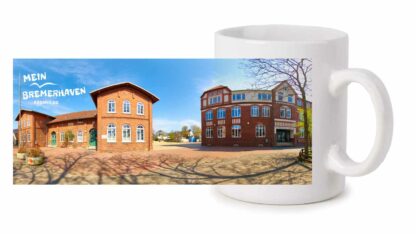 Produktbild Fototasse Mein Bremerhaven Altwulsdorfer Schule © 2021 rechts