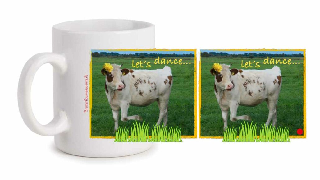 Fototasse »Kuh Let’s dance«