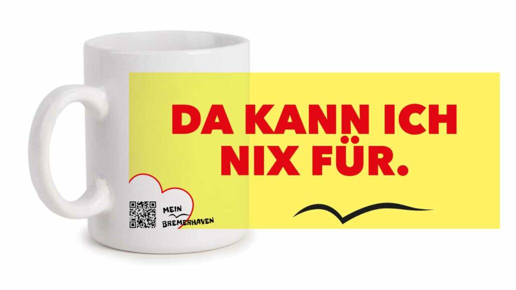 Produktbild Fototasse Bremerhavenschnack »Da kann ich nix für« © 2021