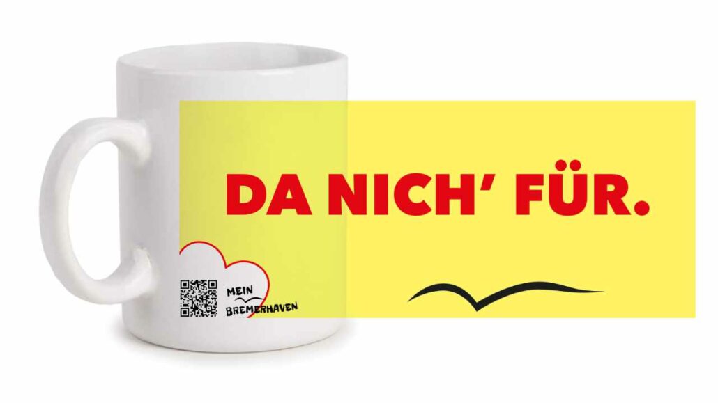 Produktbild Fototasse Bremerhavenschnack »Da nich für« © 2021