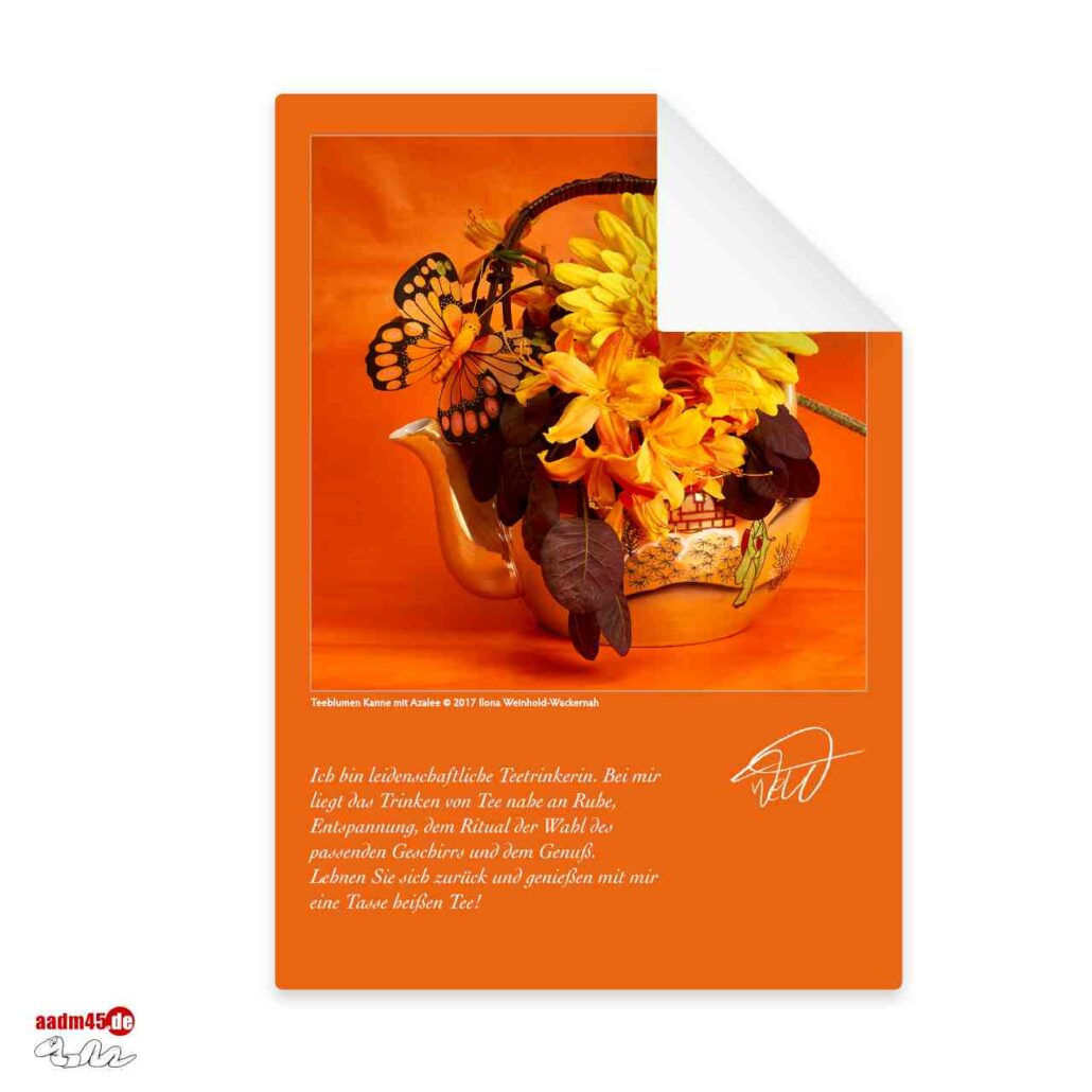 Postkarte Azaleeblüte