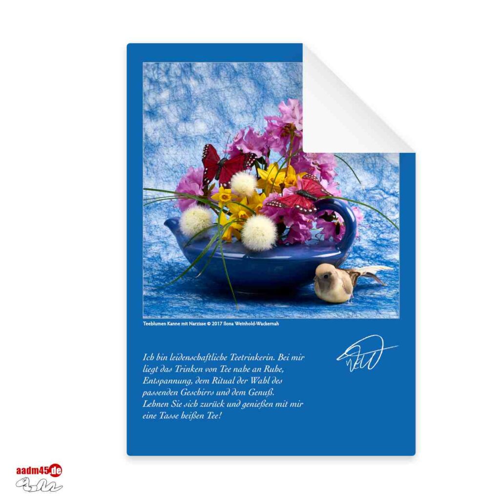 Postkarte Narzissenblüte