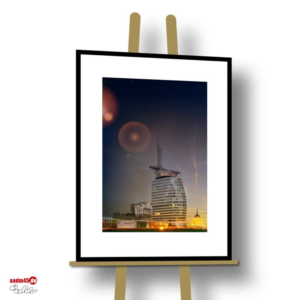 Bremerhaven Am Deich 50×70 cm Alurahmen