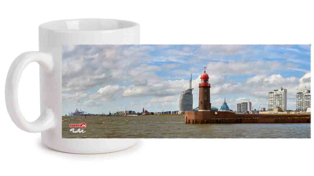 Bremerhaven Nordmole & Skyline Kaffeepott