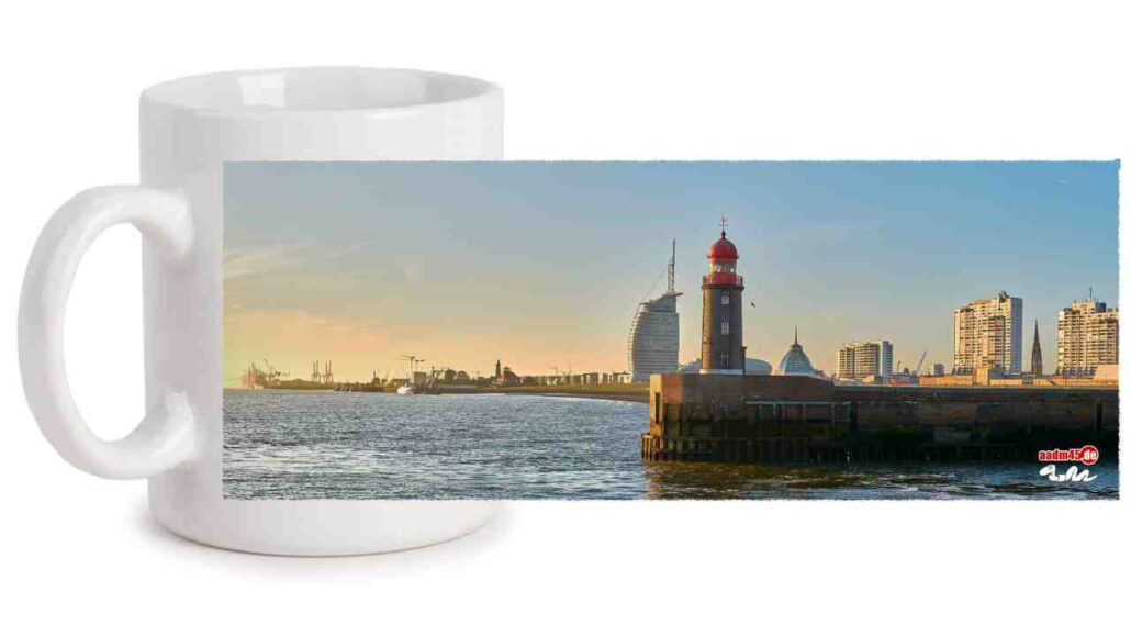 Bremerhaven Nordmole & Skyline Kaffeepott