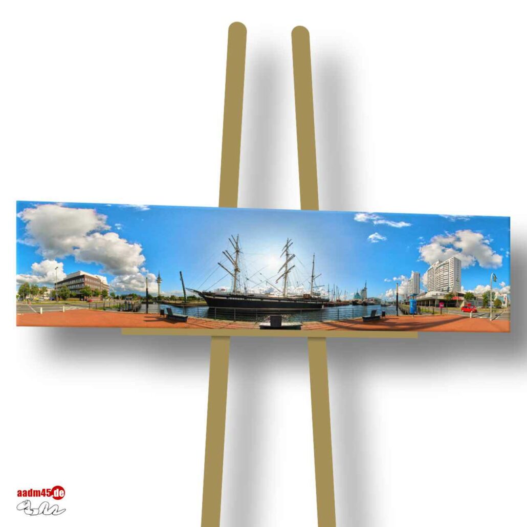 Bremerhaven Havenwelten Seute Deern 160x40 cm Canvas