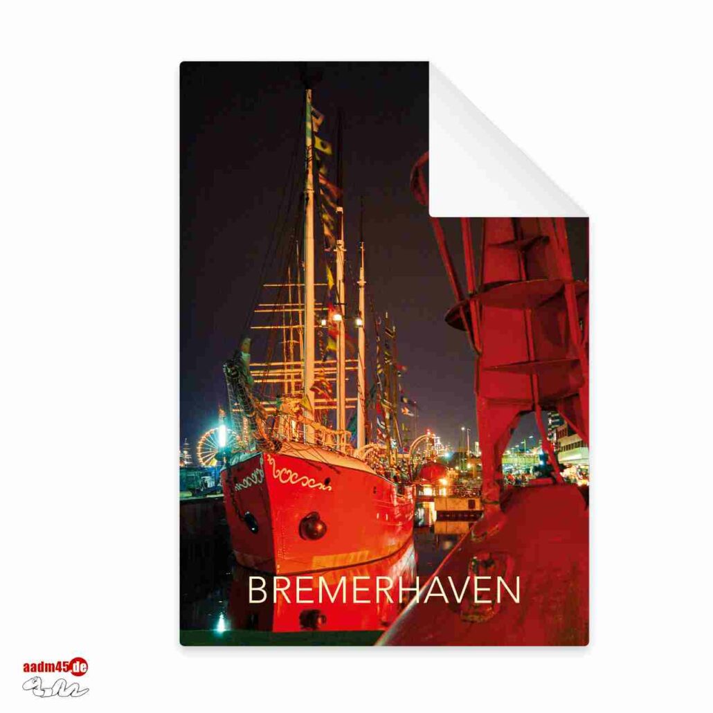 Postkarte Bremerhaven Feuerschiff Elbe 3