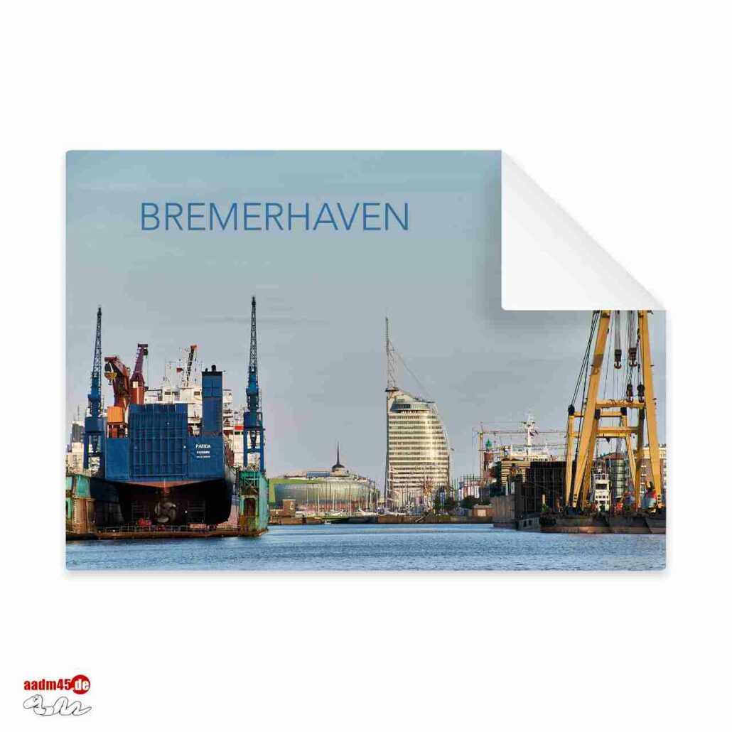 Postkarte Bremerhaven Neuer Hafen
