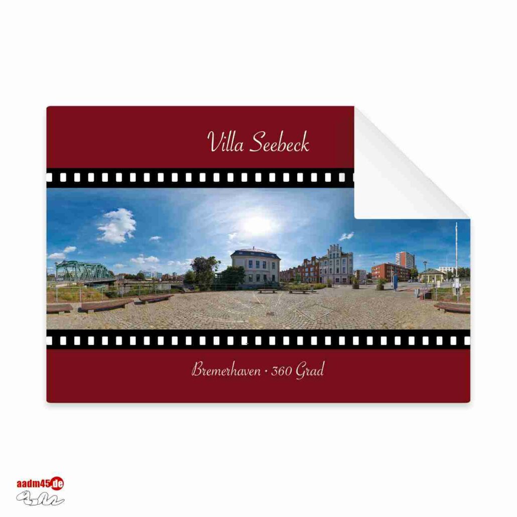 Postkarte Bremerhaven 360 Grad Villa Seebeck