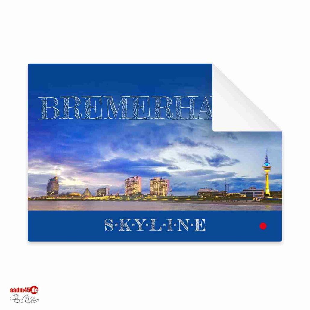Postkarte Bremerhaven Skyline